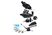 Professional Research Binocular Doc Microscope w Darkfield for Unstained Slide