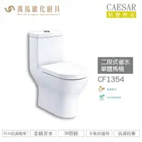 在飛比找樂天市場購物網優惠-CAESAR 凱撒 二段式省水單體馬桶 CF1354 / C