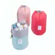 Caiyi 旅行收納包 旅行韓國可愛簡約圓筒大容量防水收納化妝包 女便攜整理分層洗漱包