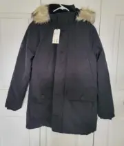 NEW Abercrombie and Fitch Ultra Parka, Goose Down Insulated - Medium - Black