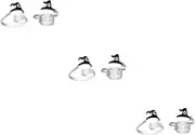 BESTYASH 3sets Unique Halloween Witch Hat Ring Open Ring Festival Finger Accessory 2pcs*3