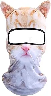 Koolip Cat Balaclava,Dog Balaclava,Halloween Hat,Cute Full Face Hood Mask Animal Ski Mask for Hiking Riding Sports Outddor