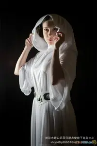 在飛比找樂天市場購物網優惠-星球大戰 莉亞公主白色長裙cosplay萬聖節 成人兒童表演