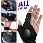 Finger Glove w/ LED Light Flashlight Gloves Outdoor Gear Rescue Night Fishing D2