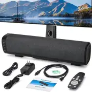 Sound Bar for TV 16-inch, Cinematic TV Bluetooth Sound Bar with Impactful Bass w