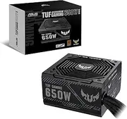 ASUS TUF Gaming 650W Bronze PSU (Power Supply, 80 Plus Bronze, Military-Grade Certification, Dual Ball Fan Bearings, Protective PCB Coating, Axial-tech Fan Design, 0dB)