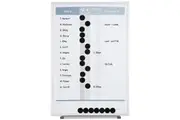 Quartet 41x28cm Magnetic In Out Board Matrix Personnel Whiteboard w Dots Marker