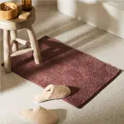 Adorn Living Toggle Bath Mat - Berry