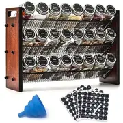 Spice Rack Organizer for Cabinet, Spice Organizer with 24 3 Tier with Jars