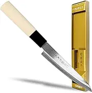 Seki Japan TSUBAZO Japanese Utility Petty Knife, Stainless Steel Fruit Knife, Shiraki Handle, 120 mm (4.7 in)