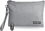 OZCHIN Smell Proof Bags Money Bag Certificates Organizer Lock Bag Travel Storage Case 11 x 8 inch with Combination Lock