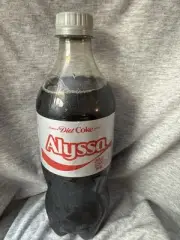 Share a Coke with Alyssa 2025 Personalized Gift Coca Cola Bottle 20oz Diet