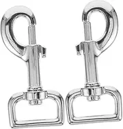 Mipcase 2Pcs Swivel Snap Hooks for Pet Leash Clasp Durable Dog Leash Connectors Corrosion Resistant Clips for Ropes Bungee and Bag Straps Smooth Operation for Daily Use