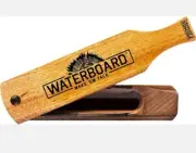 Hunting Waterboard Wood Grain Turkey Box Call, Waterproof Turkey Call with Multi