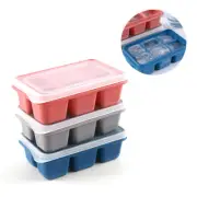 6-grid Ice Ball maker molds de silicona BPA Free With Removable Lids Ice MoET