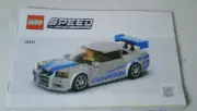 LEGO Speed Champions: 2 Fast 2 Furious Nissan Skyline (76917) Instructions ONLY