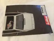 1986 LOTUS ESPRIT TURBO RARE AUSTRALIA BROCHURE
