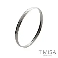 在飛比找Yahoo奇摩購物中心優惠-TiMISA《格緻真愛-細版》純鈦手環