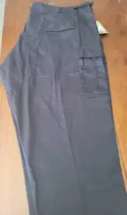 BDU Work Pants Solid Color 6 Pocket Cargo Army Twill ROTHCO Blue button fly pant
