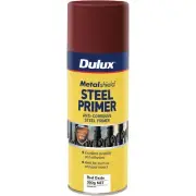 Dulux METALSHIELD SPRAY PAINT STEEL PRIMER 300g Anti-Corrosive RED OXIDE