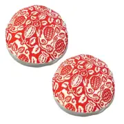 NNEAGS 2X 45cm Red Premium Polyester Cotton Cushion with EPP Particle Insert for