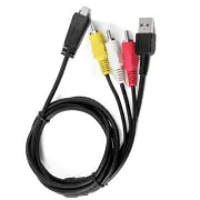 USB +A/V TV Cable Cord For Sony CyberShot DSC-HX9 V DSC-W360 DSC-TX66 V DSC-W390
