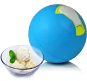 High Fives Soft Shell Pint Sized .5L Ice Cream Ball Easy Handle Blue Kids Uco