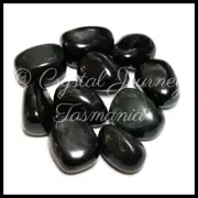 x1 Genuine Natural Black Jade Crystal Tumbled Stone