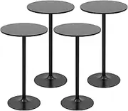 Giantex 24-Inch Pub and Bar Table 40-Inch Height Modern Style Round Top Standing Circular Cocktail Table Suitable for Living Room, Kitchen, Outdoor& Indoor Bistro Table (4)