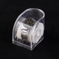 在飛比找蝦皮購物優惠-【手錶盒】表盒 手錶收納盒 單隻塑膠透明防塵展示盒 放置盒 