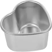 Yardwe Stainless Steel Sauce Box Plate Set Heart Design Small Dipping Tray for Barbecue Appetizers