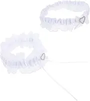 [NIYANGLE] Elastic Lace Garter for Bride Wedding Leg Ring Comfortable and Elegant for Brides and Bridesmaids Wedding Party Accessory