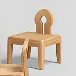 【橙家居·家具】/預購/侘寂系列實木小餐椅 SSX-H1815(售完採預購 餐椅 椅子 椅凳 休閒椅 造型椅)