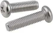 20PCS M1.4 * 3/4/5/6/8/10/12mm 304 Stainless Steel Round Head Screws Pan Head Screws GB818(5mm)