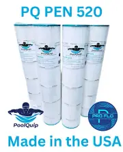 PoolQuip PQ PEN 520 Cartridge 4pk for Pentair Clean & Clear 520 and WaterWay 525