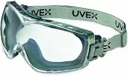 Honeywell Uvex Stealth OTG Safety Goggles with Clear HydroShield Anti-Fog Lens & Fabric Headband (S3970HSF)