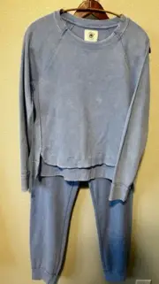 NWT Sunnyside By Sundry Waffle Knit Pullover & Jogger Pant Set Size Small
