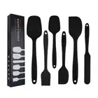 6 Pcs Integrated Seamless Design Silicone Spatula Silicone Baking Turner Mixing