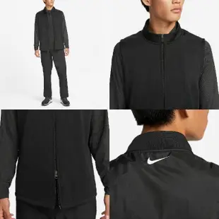 【NIKE 耐吉】背心 Therma Fit Victory Vest 男款 黑 白 內裡抓絨 純棉 溫暖 保暖 小勾(DQ4574-010)