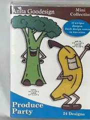 Anita Goodesign Embroidery Pattern PRODUCE PARTY CD~Design*Fruit*Vegetable