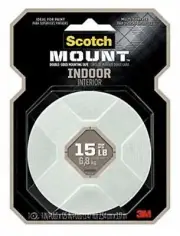 Scotch-Mount Indoor Double-Sided Mounting Tape 314H-MED, 1 in x 125 in