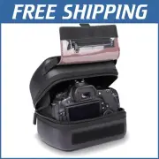 Hard Shell DSLR Camera Case with Molded EVA & Quick Access for Nikon, Canon
