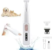 Paw Trimmer for Dogs, Pet Hair Trimmer with LED and USB for Dogs and Cats for Hair Removal on Paws, Ears, Face and Brush, Super Quiet, Electric (1PCS)
