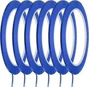 uxcell Whiteboard Tape 2mm Self Adhesive Graphic Chart Line Tape 66 Meters Grid Marking Stickers for Pinstripe Dry Erase Board Scrapbooking DIY Art Crafts, Blue, Pack of 6