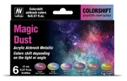 Vallejo Eccentric Colorshift Magic Dust (6 Colour Set) Acrylic Airbrush Paint