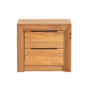 Arbor 2 Drawer Bedside Table - Marri/Natural