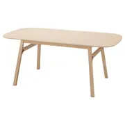VOXLÖV dining table, light bamboo, 180x90 cm