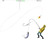 Acunny Pompano Rigs, Pompano Rigs for Surf Fishing, Catfishing Hooks, Surf Fishing, Saltwater, Freshwater Rig for Long Casting, Beach, Bass, Flounder, Cod