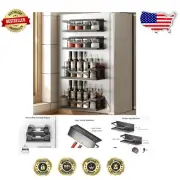 Magnetic Spice Rack Set - Heavy Duty Carbon Steel Organizer for Refrigerators