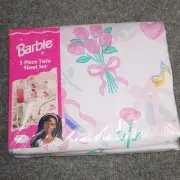 VTG Barbie Ballerina African American Black 3pc Twin Sheet Set Sealed New HTF